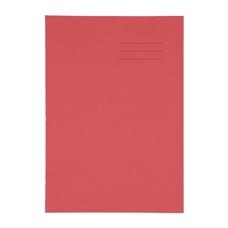 A4 Exercise Book 32 Page, Plain, Red - Pack of 100